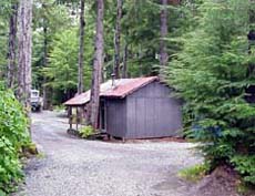 One of the rustic cabins located in the campground.